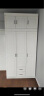默诺【现货闪发】 衣柜卧室现代简约平开门组装实木质大衣橱 【三门】1.2主柜+顶柜 环保免漆板材 实拍图