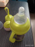 小土豆（potato）哺感自然宝宝保温奶瓶两用带吸管手柄宽口奶瓶不锈钢保温水杯奶瓶 绿色180ML （一瓶三用） 实拍图