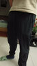 361°男装秋冬季梭织薄款运动裤2025新款速干透气宽松束脚休闲长裤子男 纯黑-1 L 实拍图