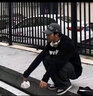 百鹊亭牛仔裤男2025春夏季美式高街宽松直筒休闲裤男潮牌阔腿长裤子男 黑灰色 L 实拍图