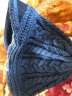 Siggi 帽子女秋冬天韩版潮羊毛呢蓓雷帽加厚鸭舌帽保暖针织毛线帽 蓝色 约57.5CM有弹性 实拍图