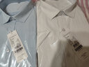 凡客诚品衬衫男商务易打理纯色西服正装衬衣男士白衬衫 短-蓝斜纹 44 卡码建议拍大一码 实拍图