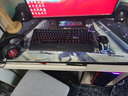 MUMRE 牧马人K200掌托机械键盘鼠标套装台式电脑笔记本有线外接游戏腕托键鼠三件套带手托网吧电竞外设 K200黑色混光黑轴【手托版】+M5游戏鼠标+耳机 实拍图