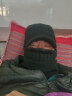畅印 帽子围脖一体加绒防寒保暖面罩护脸脖套连体帽男冬季针织毛线帽 带帽檐款 黑色 围脖连体帽子加绒 实拍图