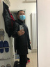 比菲力（BEVERRY）中长款皮风衣男防风连帽修身皮夹克青年海宁真皮皮衣外套 黑色夹棉款 XL 实拍图