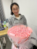 琐拉鲜花速递红玫瑰花束求婚生日礼物送女友全国同城花店配送 52朵粉玫瑰花束 实拍图
