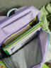 UEK小学生书包男女儿童护脊减负小学生一到六年级轻便出行背包双肩包 趣味徽章-紫色（1-2年级） 实拍图