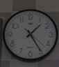 康巴丝（Compas）挂钟创意钟表客厅简约时钟 石英钟表挂墙C2899 黑白色 31CM直径 实拍图