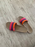 始丰亚麻拖鞋男女夏季情侣居家用地板软底室内厚底防滑家居凉拖鞋 大红【男士尺码注意拍大二码】 39-40 实拍图