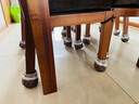伟级 椅子脚套布艺绗缝桌腿桌脚防磨垫凳脚套椅脚静音耐磨凳子腿保护套 大号深褐色四只装 实拍图