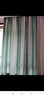 诺罗新款条纹遮光窗帘成品绿色简约现代客厅卧室飘窗落地窗轻奢提花 提花彩条布普通挂钩款 宽2米*高2.5米/1片 实拍图