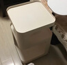 航轩世家轻奢边几可移动创意茶几沙发边柜客厅带轮小推车铁艺床头柜置物架 【常规款】白色 35cm 实拍图