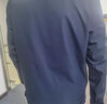 蜀黍家通勤翻领行政夹克含羊毛休闲长袖外套垂顺修身夹克上衣 藏蓝色 M 实拍图