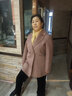 薇乐依零羊绒双面大衣女新款2024韩版毛呢外套女羊毛呢子双面呢 驼色 XL 实拍图