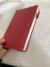 法拉蒙 a5硬壳皮面笔记本本子带笔插位学生考研日记本商务办公会议记录记事本可定制 红色 实拍图