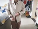 妍莉芬 百搭短外套女装春秋季新款韩版女装宽松风衣短款夹克小香风上衣 米色 XL 实拍图