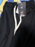 NASA GISS休闲裤男宽松直筒阔腿裤潮流运动长裤子 黑色 (180/84A)XL  晒单实拍图