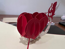 悦汇礼屋3D贺卡立体玫瑰花结婚礼物纪念情侣生日礼物母亲节七夕情人节表白 丘比特之心（13*15.5cm） 实拍图