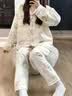 另约空气棉睡衣少女秋冬季新款加厚夹层可外穿卡通学生冬天家居服套装 A7121 满印松鼠 XL 实拍图