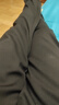 真维斯（Jeanswest）休闲裤男秋冬季男裤休闲长裤户外运动透气弹力直筒长裤 木斯林-8813黑色平脚加绒 3XL -（建议150斤-170斤） 实拍图