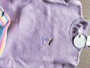 多妙屋女童毛衣儿童针织线衣中大童秋装薄款洋气新款春秋宝宝打底衫上衣 【加绒】樱桃紫66203 130CM 实拍图