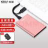 科硕（KESU） 移动硬盘 USB3.0 大容量安全加密 高速外接存储 尊贵金属-樱花粉+硬盘包 1TB 实拍图