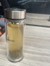 希诺（heenoor）玻璃杯双层水杯男带过滤网保温泡茶杯车载水晶杯防烫隔热专用礼物 升级抗菌杯：安娜粉270ml-新款滤网 实拍图