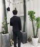 yhv西服套装男士修身青年面试西装商务正装纯色大学生伴郎结婚成人礼 1611黑二扣 3XL (185) 建议150-165 实拍图