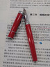 毕加索（pimio）钢笔签字笔男女士成人新年礼物学生用练字办公商务签名笔墨水笔0.5mm 607亮红色 实拍图