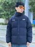 李宁防泼水防风科技短羽绒服男女同款25排湿宽松鸭绒运动外套AYMV431 实拍图