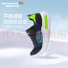Skechers斯凯奇儿童运动鞋春秋女童魔术贴休闲鞋中大童轻质跑步鞋303601L 403723L海军蓝色/柠檬色/NVLM 38 实拍图