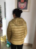 雅鹿轻薄羽绒服女短款连帽秋冬新款90绒轻便外套ap 姜黄色 165/L 实拍图