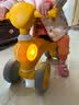 锋达玩具 儿童平衡车幼儿滑行车学步车1-3岁宝宝扭扭车带音乐玩具车可坐人 黄色 实拍图
