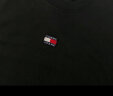 TOMMY JEANS男装纯棉美式复古运动刺绣宽松圆领套头卫衣DM0DM16370 黑色BDS S 晒单实拍图