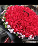 来一客情人节鲜花99朵红玫瑰花束生日礼物表白求婚全国同城配送 99朵白玫瑰白纱包装 实拍图