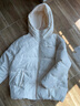 安踏（ANTA）速暖羽绒服丨四防保暖鸭绒外套女冬季宽松休闲运动棉服面包服上衣 香草米白-2 S (女160) 实拍图