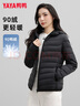 鸭鸭（YAYA）轻薄款羽绒服女保暖时尚短款秋冬季连帽轻便外套 实拍图