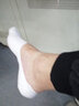 浪莎（LangSha）船袜男士袜子夏季纯棉薄款隐形浅口男短袜防掉跟吸汗防臭透气 100%棉豆豆男袜【白色5双】 均码 参考40-44码 实拍图