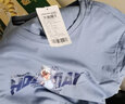 真维斯（JEANSWEST）短袖t恤男ins潮牌2025春夏季男女宽松oversize半袖衣服美式高街男 雾霾蓝 纯色 L 实拍图