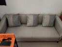 岸茂 布艺沙发网红轻奢两人位沙发小户型北欧双人卧室客厅科技布服装店门店休息小沙发 浅灰色科技布(升级海绵版) 三人位 174cm (加3抱枕) 实拍图