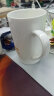 共禾京品马克杯陶瓷杯子咖啡杯情侣茶杯男女大容量380ml 带勺带盖(白色) 晒单实拍图
