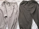京峋休闲裤子男秋冬季潮流束脚工装裤冬天加绒男生宽松九分运动卫长裤 黑色+深灰（常规款） M 【建议体重80-100斤左右】 实拍图