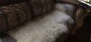 冬季羊毛沙发垫 欧式 真皮沙发垫 坐垫防滑 加厚 整张羊皮垫子组合贵妃毛绒沙发垫飘窗垫毯 自然白色 澳洲2p70*180cm 实拍图