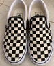 VANS范斯官方 经典款Slip-On黑白棋盘格经典一脚蹬鞋帆布鞋低帮 黑白棋盘格 40 实拍图