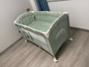 babyboat贝舟H1婴儿床可折叠新生儿宝宝床便携式移动拼接大床 马尔斯绿舒适款 实拍图