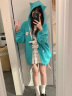 泊威尔初音未来cos服日系二次元卡通衣服ins风连帽入秋外套美拉德多巴胺 湖绿色（常规） L（建议100120斤） 晒单实拍图