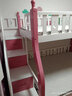 法莎亚  上下床实木儿童床上下铺成人高低床子母双层床男孩女孩多功能 【梯柜款】粉白色+长2.42米 下铺宽150cm上铺宽130cm 实拍图
