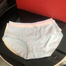 啄木鸟内裤女纯棉全棉抗菌无痕抑菌夏天女式中腰大码女士三角裤短裤头 浅黄+香槟+浅兰+浅粉 L（100-120斤） 实拍图