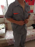 鸿赫工作服夏季短袖套装男女夏天长袖劳保服工衣工厂服汽修服定制工装 【耐磨透气款】灰色短袖 2XL /180套装 实拍图