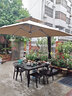 御藤美家（ROYAL RATTAN）户外遮阳伞庭院伞花园休闲户外伞室外太阳伞 【双杆带灯】3米配500斤水箱 实拍图